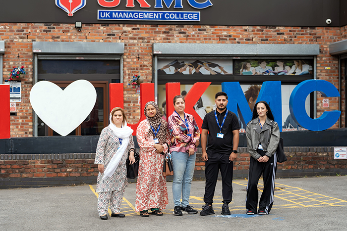 Students from different backgrounds studying together at UKMC